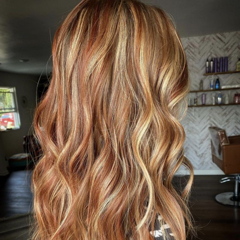 caramel blonde hair color ideas