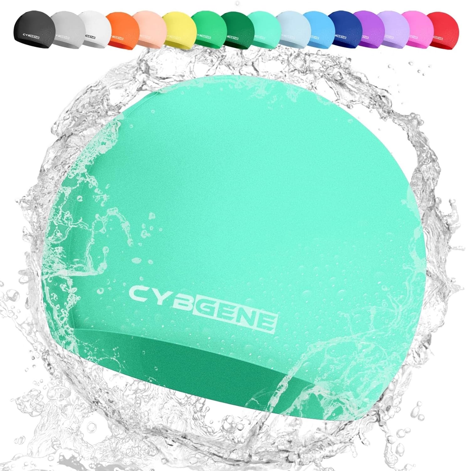 CybGene Silicone Swim Cap