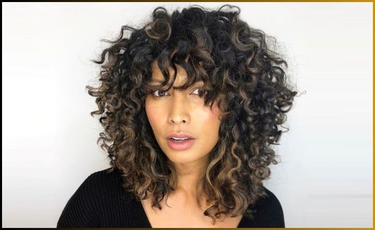 Curly Layered Hairstyle