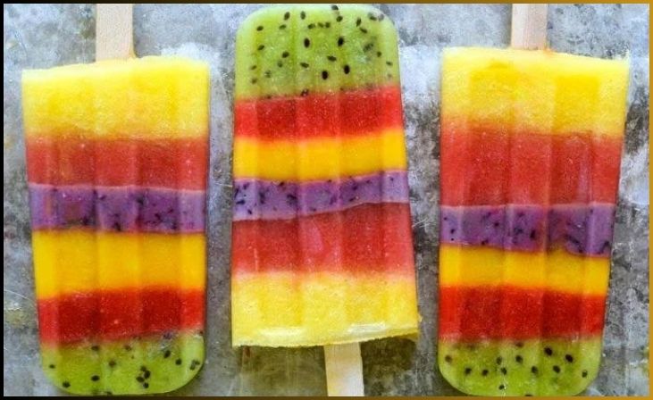 Frozen Fruit Popsicles