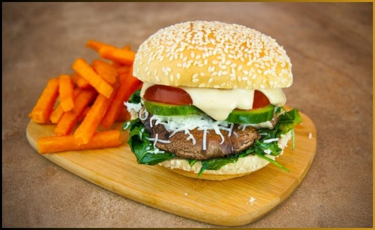 Vegetarian All-American Portobello Burgers