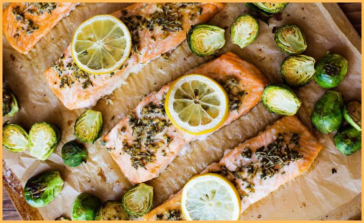 Baked Salmon with Herbs
