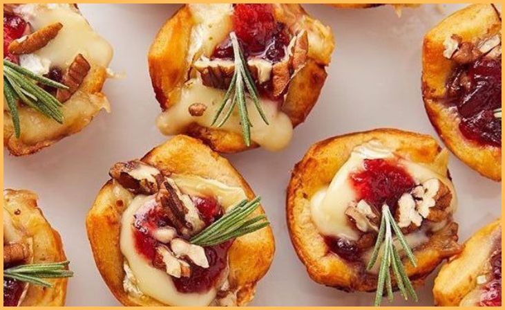 Cranberry and Brie Bites
