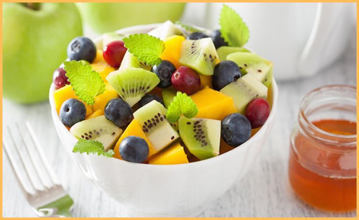 Fruit Salad with Mint-Lime Dressing