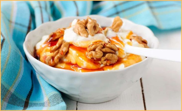 Greek Yogurt with Honey and Nuts