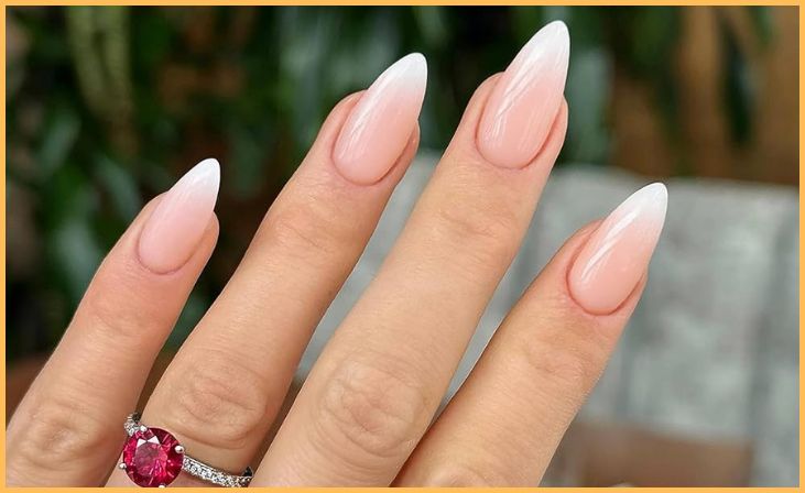 Ombre Almond Nails