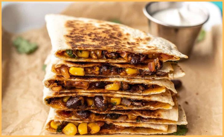 Quesadillas with Black Beans and Corn