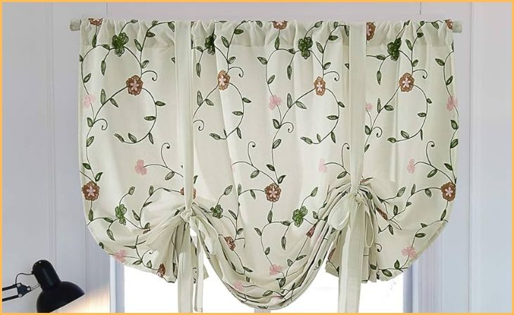 Tie-Up Curtains for a Casual Look